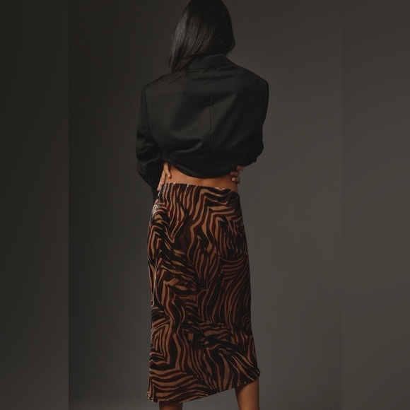 The Tilda Velvet Slip Skirt - Picture 3 of 5